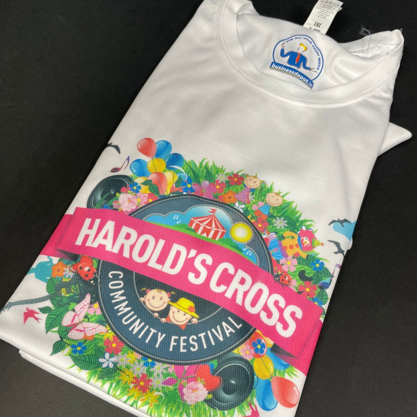 Harolds Cross Festival Polyester Short Sleeve T-Shirt