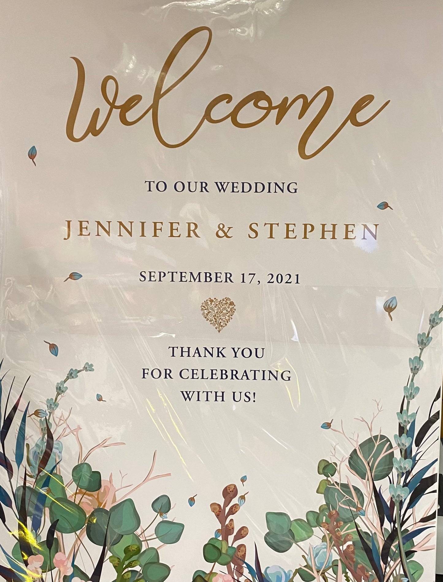 Wedding Welcome Board