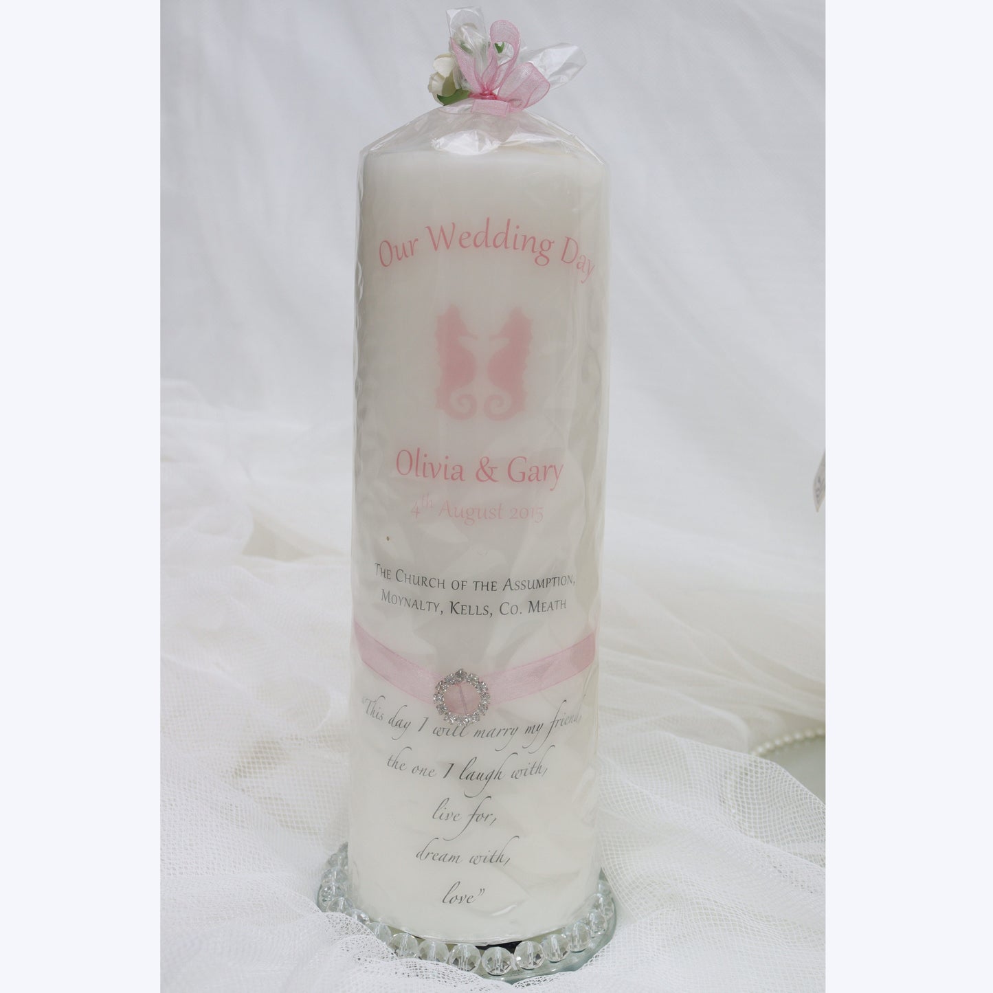 Custom Wedding Candle